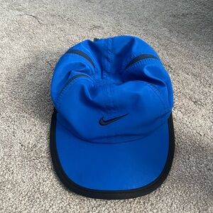 Nike Black and Blue Featherlight Cap